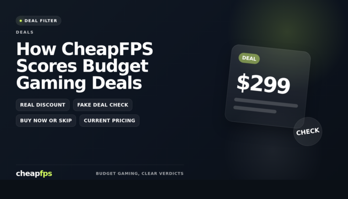 Original CheapFPS editorial cover for how CheapFPS scores budget gaming deals