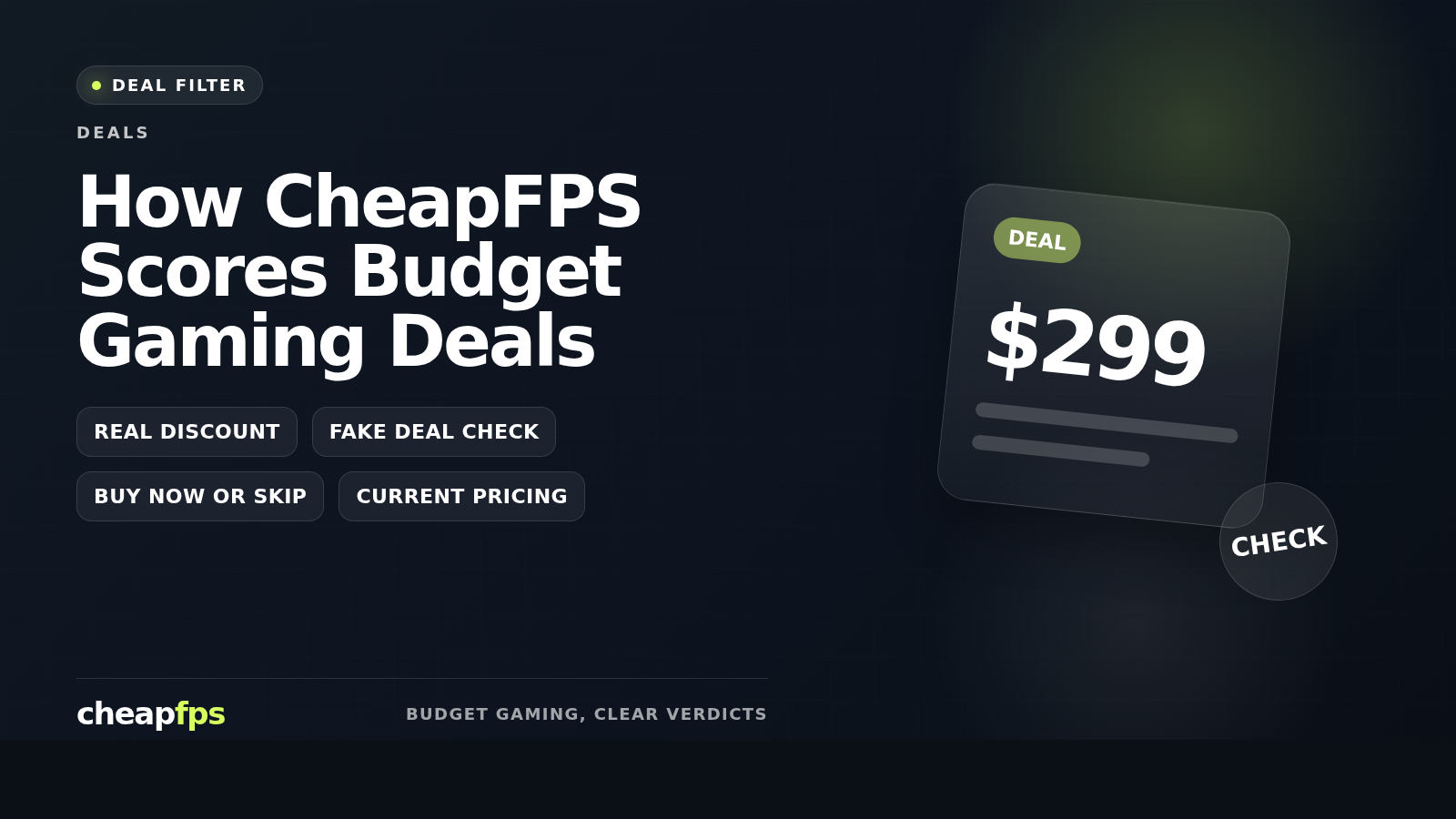 Original CheapFPS editorial cover for how CheapFPS scores budget gaming deals