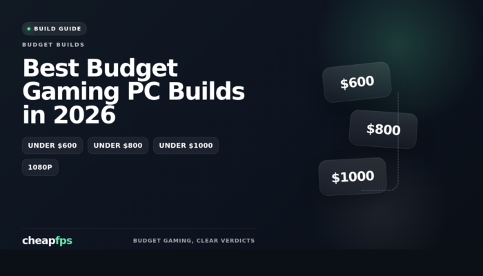 Original CheapFPS editorial cover for best budget gaming PC builds in 2026